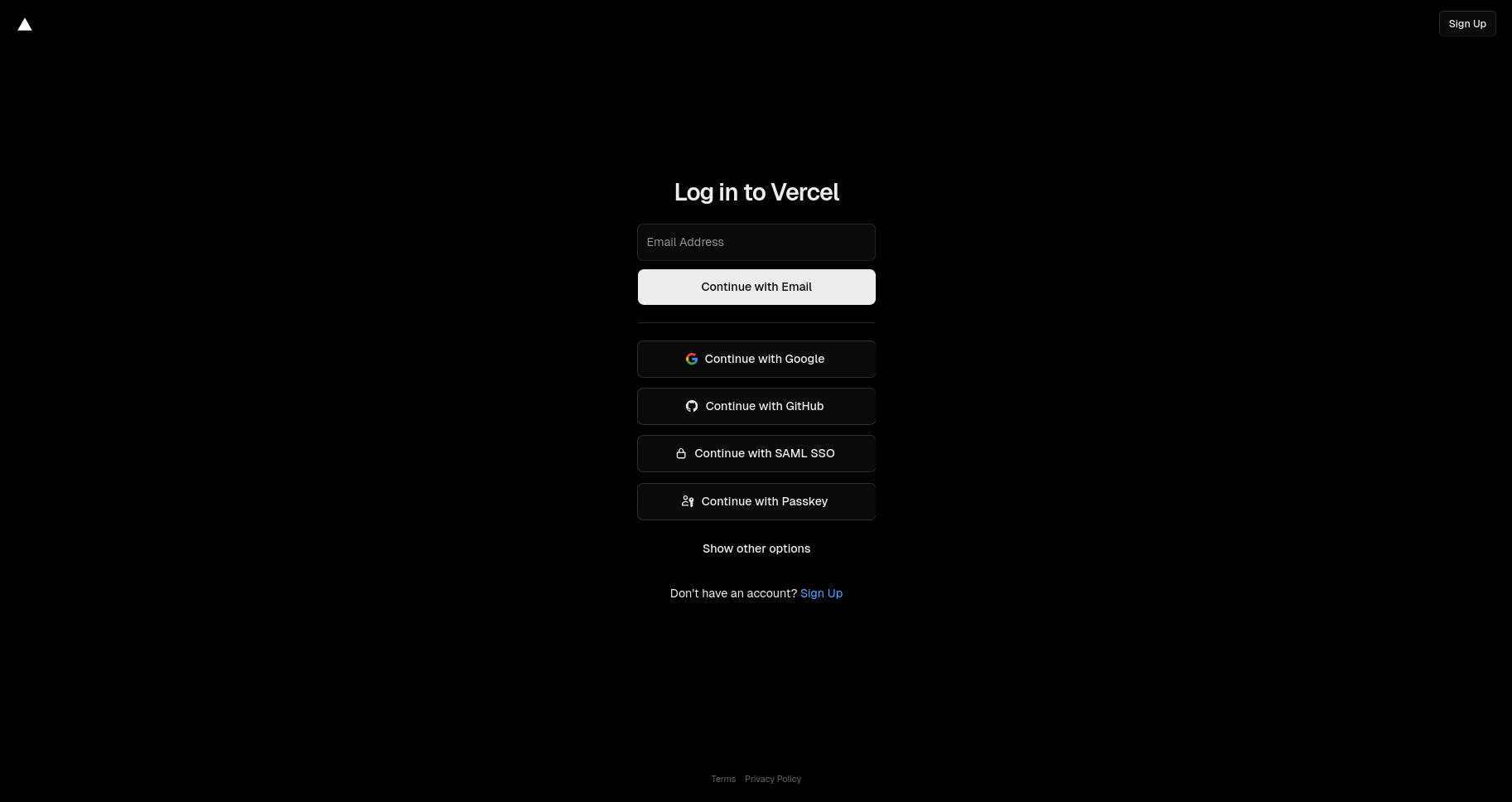 Screenshot: Lista de repositórios na Vercel